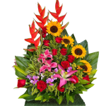 arreglo-girasoles-rosas-flores-tropicales-cumpleanos