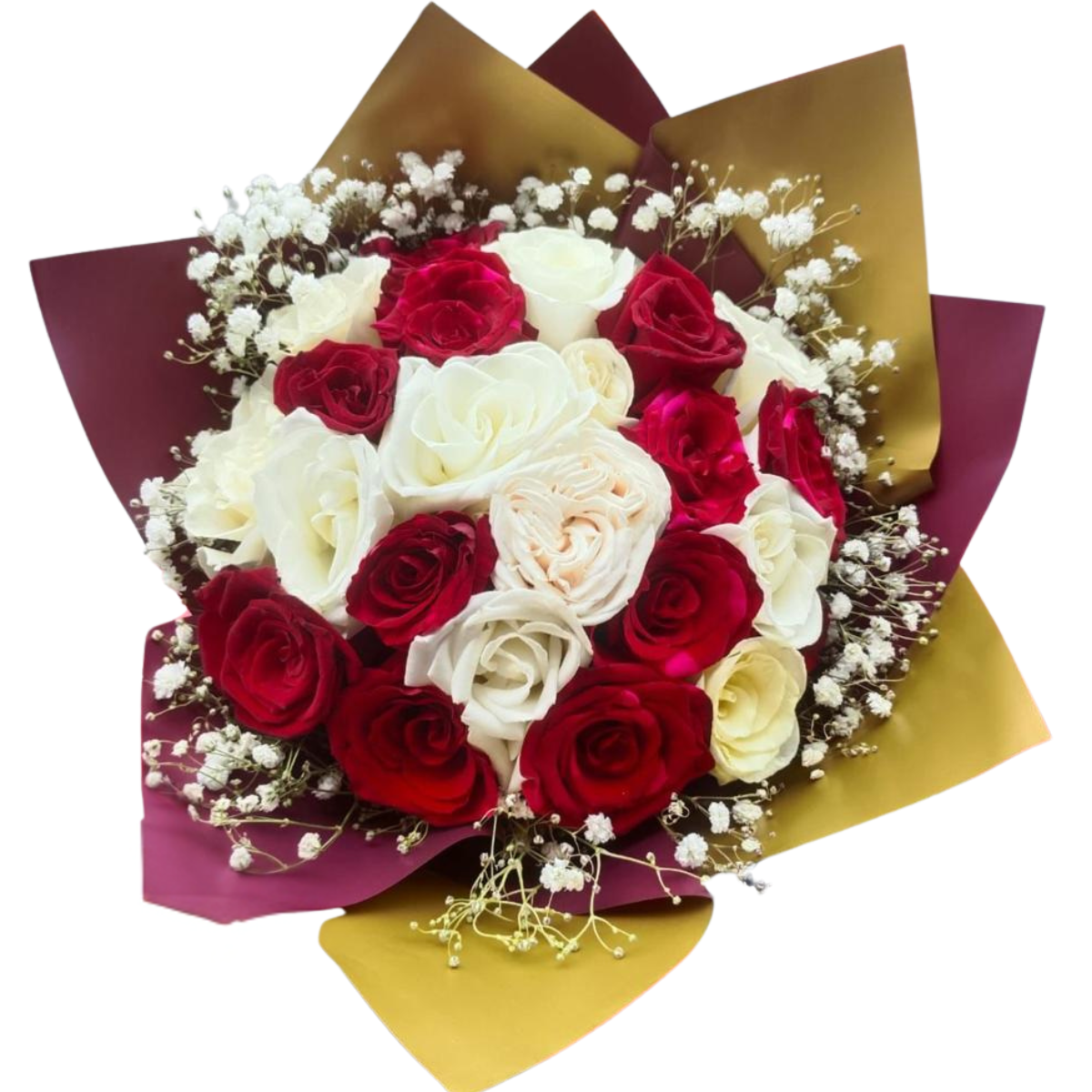 bouquet-de-rosas-rojas-y-blancas-cali Bouquet de rosas rojas y blancas con gypsophila